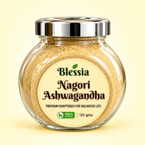 Blessia Nagori Ashwagandha Powder – 125 g | Traditional Herbal Wellness
