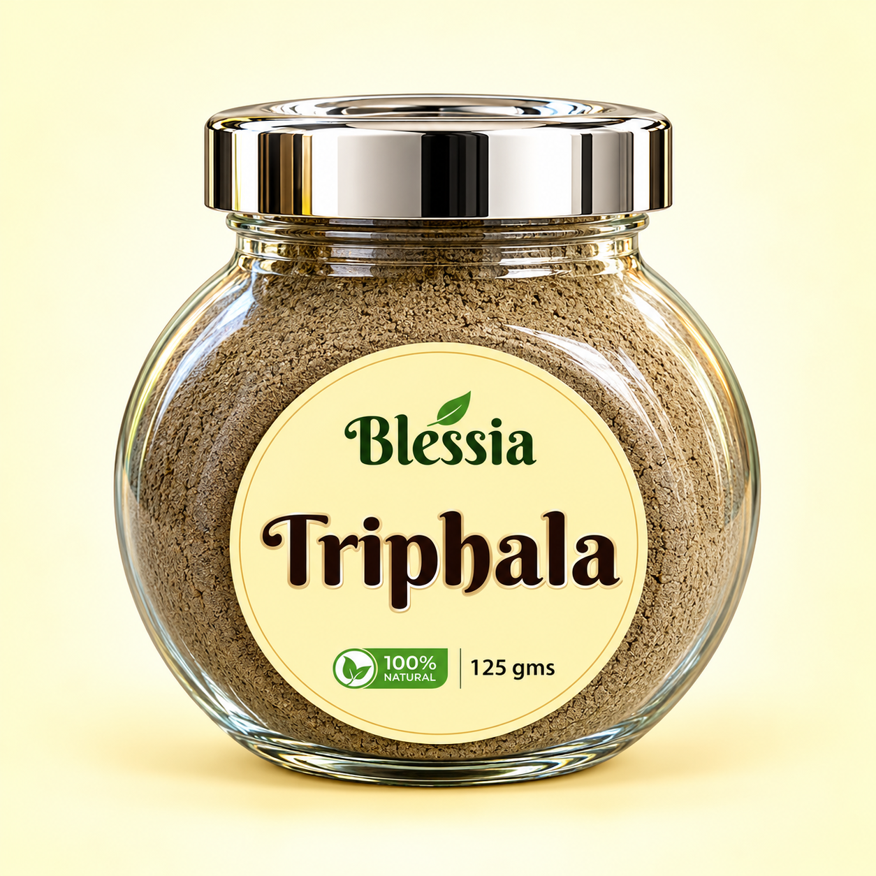 Blessia Triphala Powder – 125 g | Traditional Ayurvedic Herbal Blend